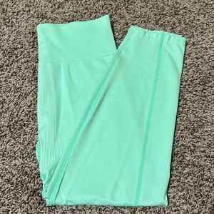 Pink. Green Neon Leggings.